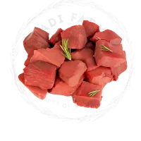 لحمة كباب حلة بقري قطع متوسطة